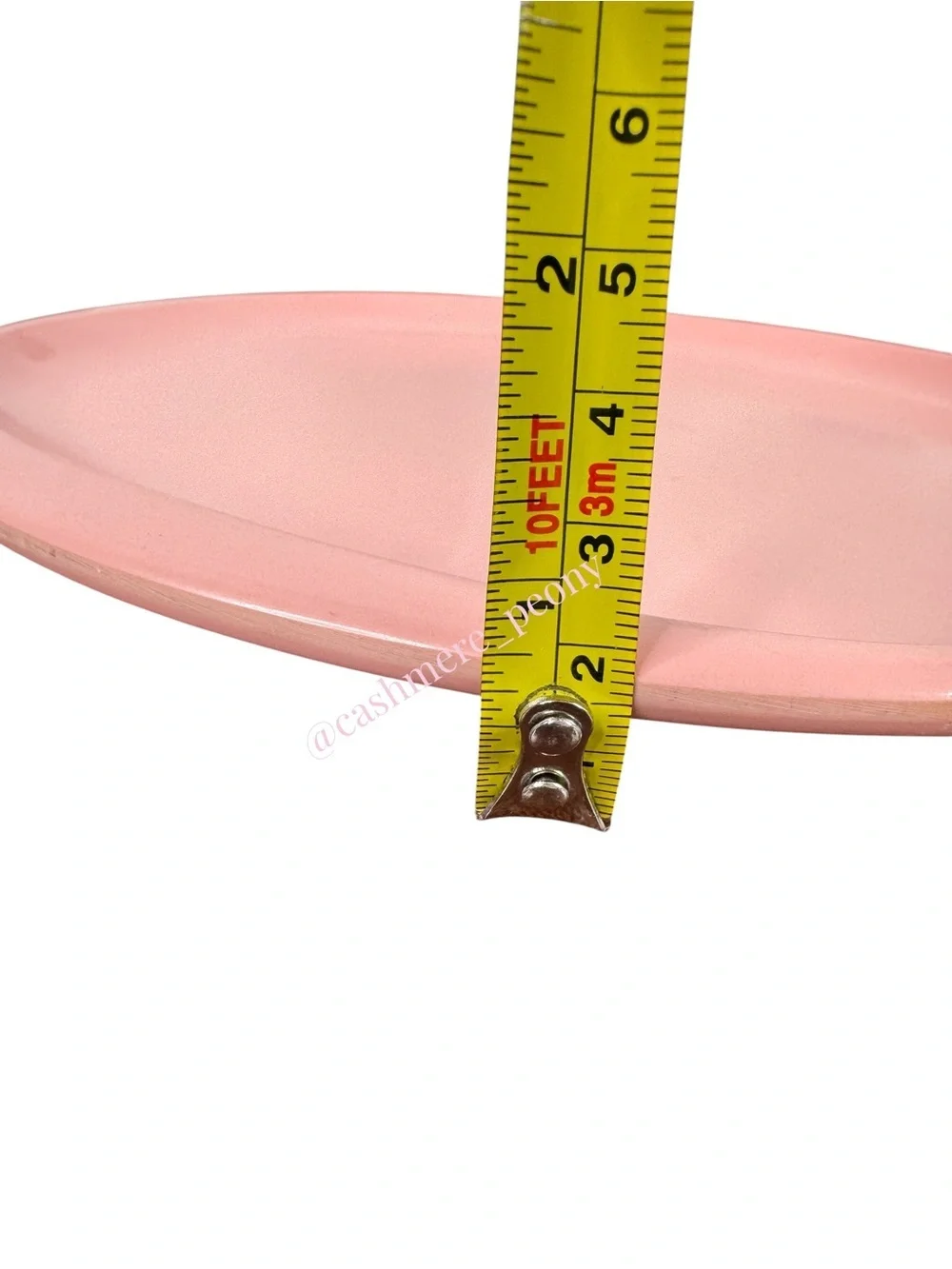 Vintage Boontonware Pink Plastic Plate 10